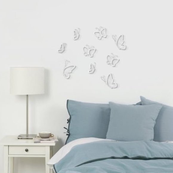 Butterflies Monarchy Wall Decor Set of 9 New - Picture 2 of 4